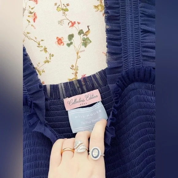 Hill House Navy Tulle Ellie Nap Dress XS NWT - Picture 6 of 8